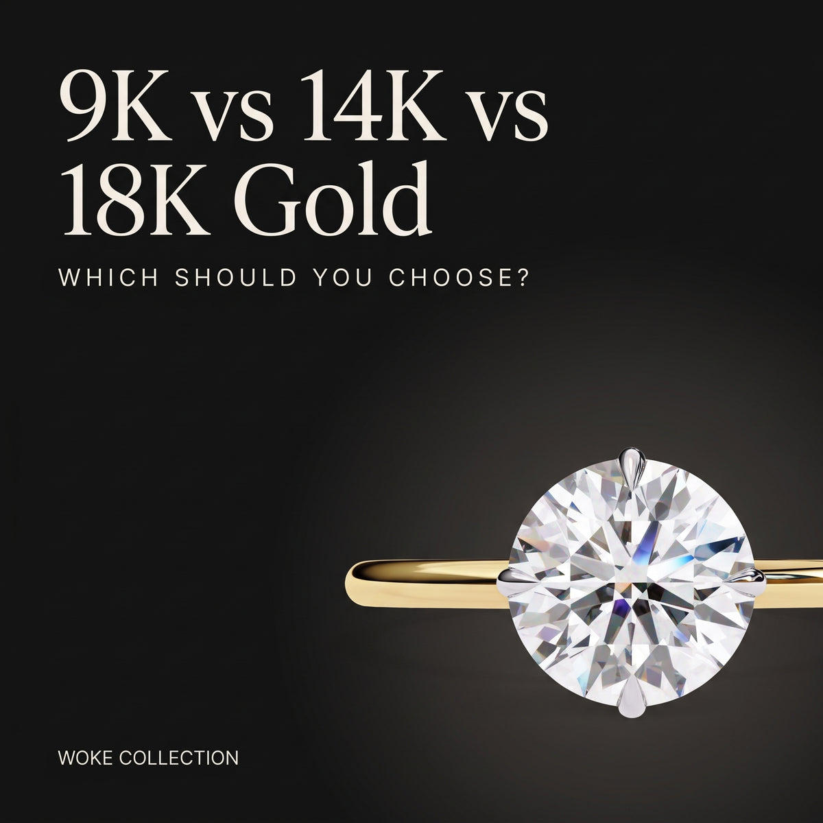 9K vs 14K vs 18K Gold: which should you choose, by Woke Collection