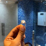 4.8 carat tri cut ring | Moissanite ring in gold and  925 sterling silver| GRA certified moissanites