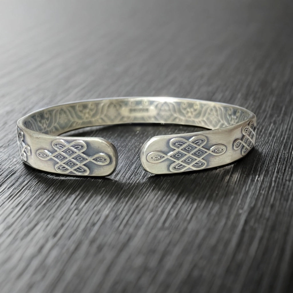 999 silver Open turkish bracelet