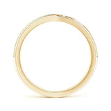 Lab-Grown Criss-Cross Channel-Set Diamond Wedding Ring| WOKE