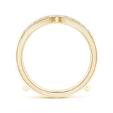 Lab-Grown-Diamond V-Shaped Contour Ring Wrap| WOKE