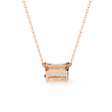 WOKE™ VVS-F Lab Grown 1.00 Carat Radiant cut Diamond pendant | (No chain)