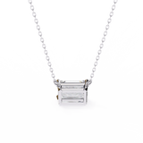 WOKE™ VVS-F Lab Grown 1.00 Carat Radiant cut Diamond pendant | (No chain)