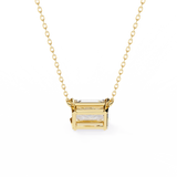 WOKE™ VVS-F Lab Grown 1.00 Carat Radiant cut Diamond pendant | (No chain)