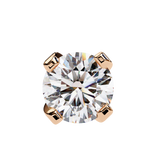 WOKE ™ 1.40 CARAT VVS-EF Tab prong Round CUT Lab Grown Diamond Studs in 14/18k Gold