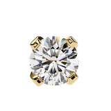 WOKE ™ 1.40 CARAT VVS-EF Tab prong Round CUT Lab Grown Diamond Studs in 14/18k Gold