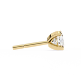 WOKE ™ 1.40 CARAT VVS-EF Tab prong Round CUT Lab Grown Diamond Studs in 14/18k Gold