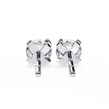 WOKE ™ 1.40 CARAT VVS-EF Tab prong Round CUT Lab Grown Diamond Studs in 14/18k Gold