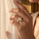 Pear Cut Lab Grown Diamond Ring in 9K Gold/14K Gold |WOKE
