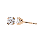 WOKE ™ 1.40 CARAT VVS-EF Tab prong Round CUT Lab Grown Diamond Studs in 14/18k Gold