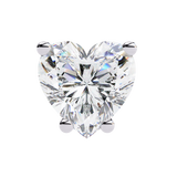 WOKE ™ 2.00 CARAT VVS-EF Heart cut Lab Grown Diamond Studs in 14/18k Gold