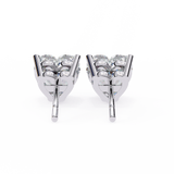 WOKE ™ 2.00 CARAT VVS-EF Heart cut Lab Grown Diamond Studs in 14/18k Gold