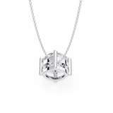 WOKE™ VVS-F Lab Grown 1.00 Carat Radiant cut Diamond pendant | (No chain)