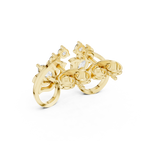 0.14 Round & Pear Moissanite Studs in 9K Gold/925 Silver |WOKE