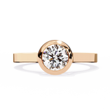 WOKE ™ . 75 CARAT VVS-EF Lab Grown Diamond ring in 9K/14K/18k Gold