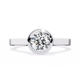 WOKE ™ . 75 CARAT VVS-EF Lab Grown Diamond ring in 9K/14K/18k Gold