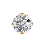 WOKE ™ 1.20 CARAT VVS-EF Turkey round cut Lab Grown Diamond Studs in 14/18k Gold