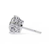 WOKE ™ 1.20 CARAT VVS-EF Turkey round cut Lab Grown Diamond Studs in 14/18k Gold