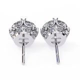 WOKE ™ 1.20 CARAT VVS-EF Turkey round cut Lab Grown Diamond Studs in 14/18k Gold