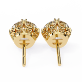 WOKE ™ 1.20 CARAT VVS-EF Turkey round cut Lab Grown Diamond Studs in 14/18k Gold