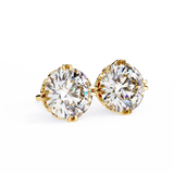 WOKE ™ 1.20 CARAT VVS-EF Turkey round cut Lab Grown Diamond Studs in 14/18k Gold