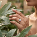 1.6 CT Round Lab Grown Diamond Ring in 9K Gold/14K Gold |WOKE