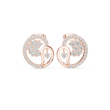 1.082 CT Round Moissanite Studs in 9K Gold/925 Silver