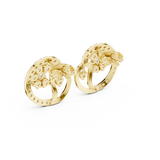 1.082 CT Round Moissanite Studs in 9K Gold/925 Silver