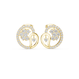 1.082 CT Round Moissanite Studs in 9K Gold/925 Silver