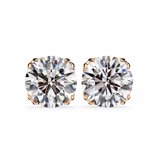 WOKE ™ 1.20 CARAT  VVS-EF Round CUT Lab Grown Diamond Studs in 14/18k Gold