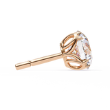 WOKE ™ 1.20 CARAT  VVS-EF Round CUT Lab Grown Diamond Studs in 14/18k Gold