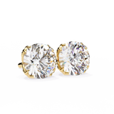 WOKE ™ 1.20 CARAT  VVS-EF Round CUT Lab Grown Diamond Studs in 14/18k Gold