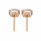 WOKE ™ 1.20 CARAT  VVS-EF Round CUT Lab Grown Diamond Studs in 14/18k Gold