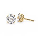 WOKE ™ 1.20 CARAT  VVS-EF Round CUT Lab Grown Diamond Studs in 14/18k Gold