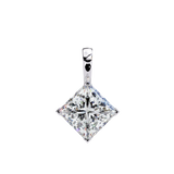 WOKE ™ VVS-F Lab Grown 1.00 Carat Princess cut Diamond pendant | ( No chain)