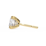 Round cut 8 Prongs Moissanite Studs in 9k Gold/925 Silver for HIM |WOKE