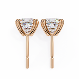 Round cut 8 Prongs Moissanite Studs in 9k Gold/925 Silver for HIM |WOKE