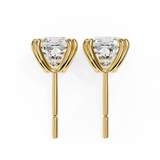Round cut 8 Prongs Moissanite Studs in 9k Gold/925 Silver for HIM |WOKE
