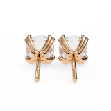Round cut 8 Prongs Moissanite Studs in 9k Gold/925 Silver for HIM |WOKE