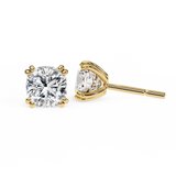 Round cut 8 Prongs Moissanite Studs in 9k Gold/925 Silver for HIM |WOKE