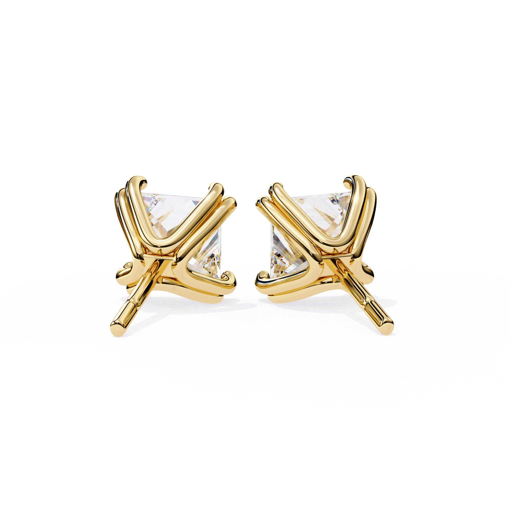 WOKE ™ 1.10 CARAT VVS-F Lab Grown Diamond studs in 14/18k Gold