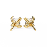 WOKE ™ 1.10 CARAT VVS-F Moissanite studs in 14/18k Gold (Copy)