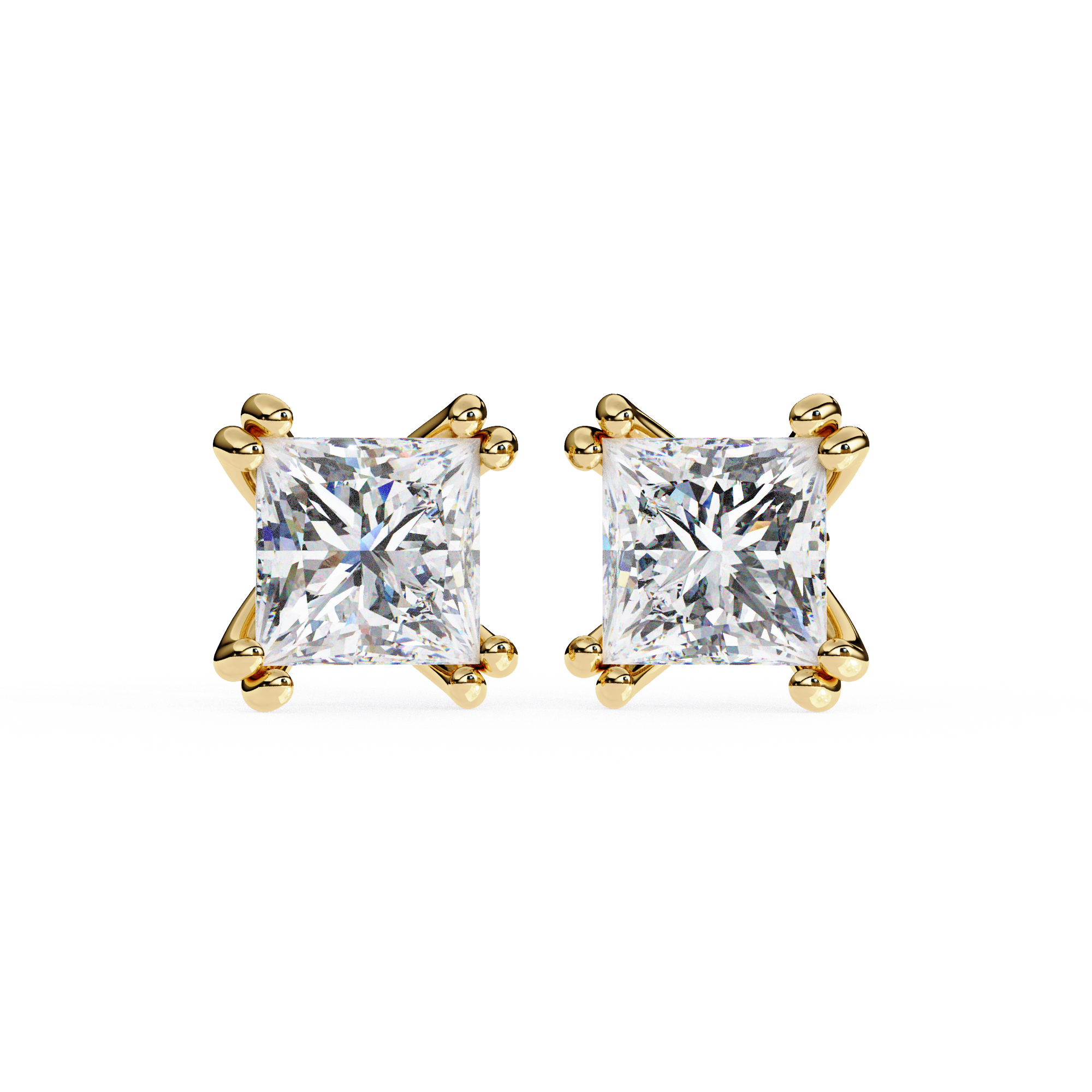 WOKE ™ 1.10 CARAT VVS-F Lab Grown Diamond studs in 14/18k Gold