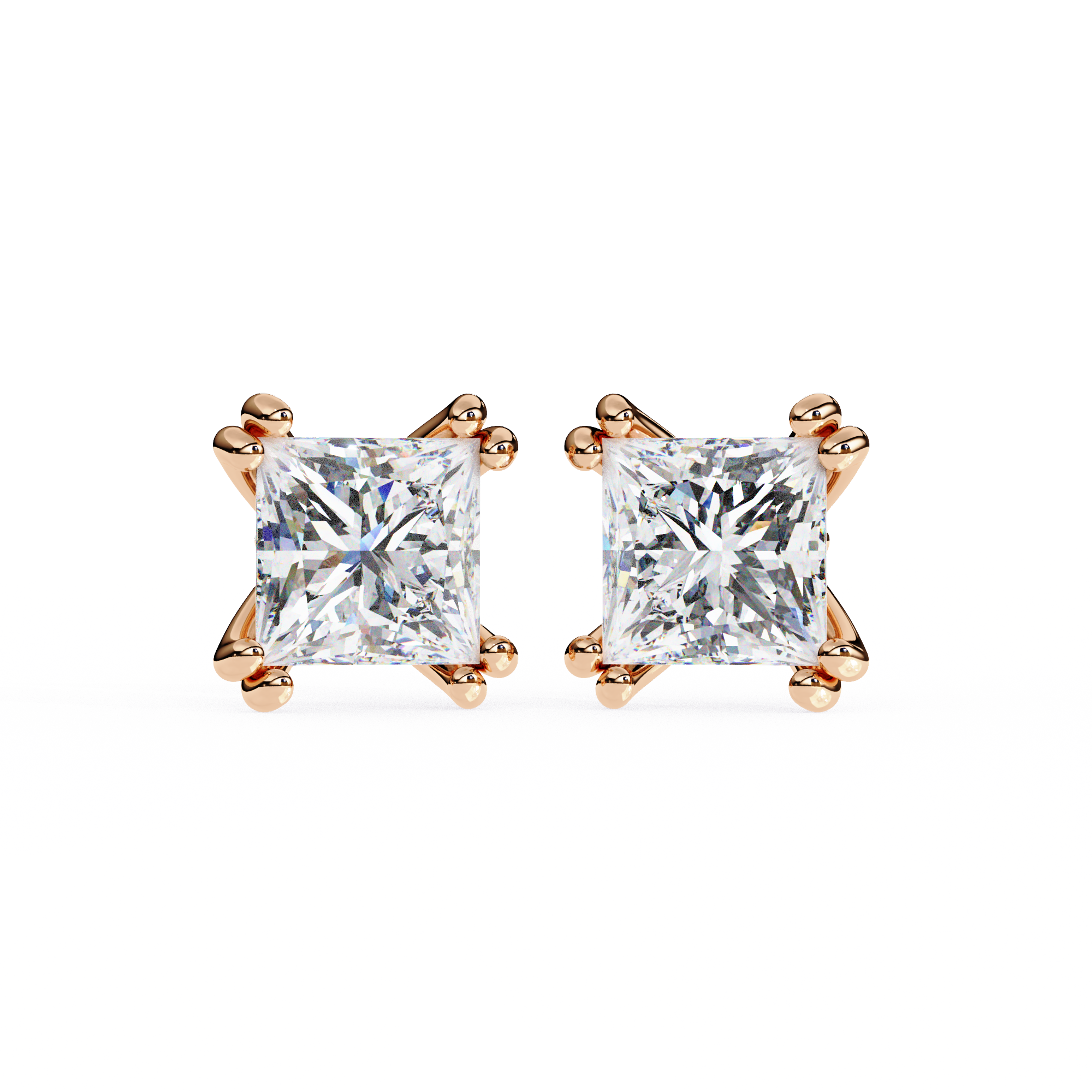 WOKE ™ 1.10 CARAT VVS-F Lab Grown Diamond studs in 14/18k Gold