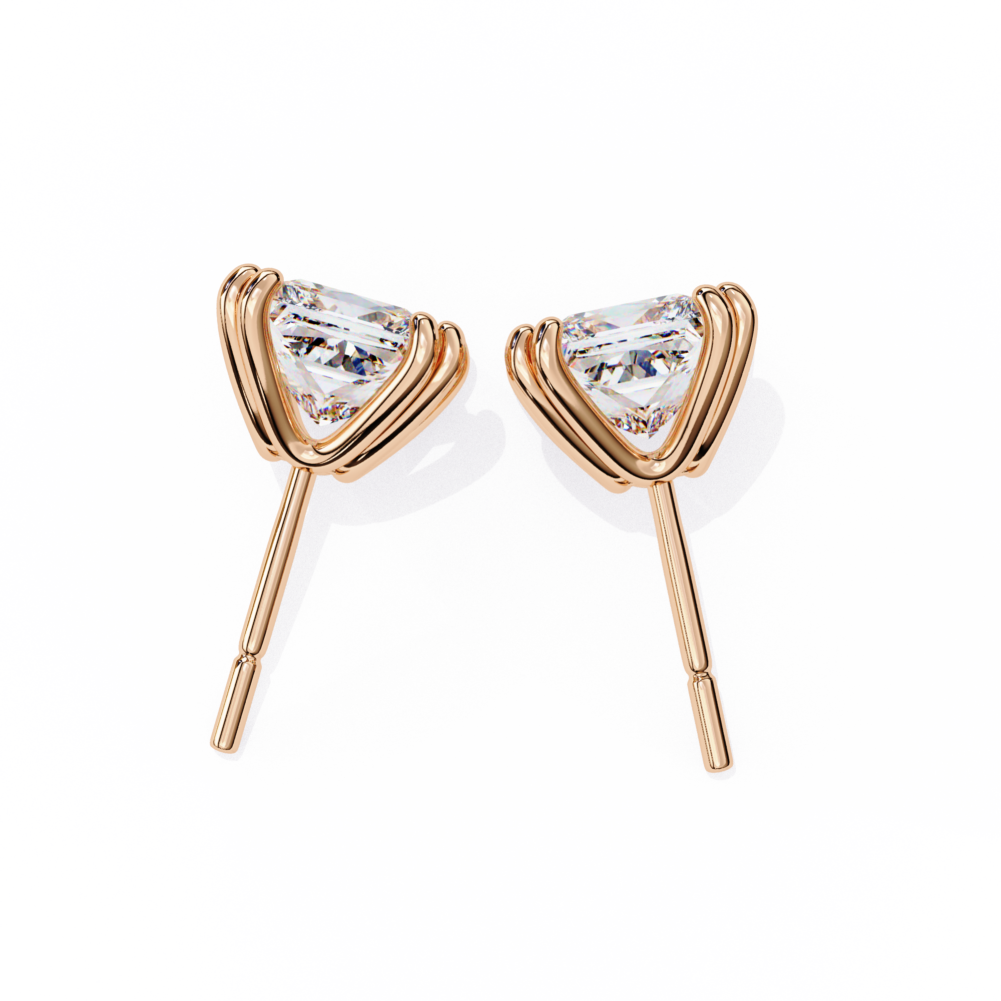 WOKE ™ 1.10 CARAT VVS-F Lab Grown Diamond studs in 14/18k Gold