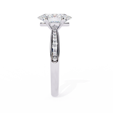WOKE ™ 3.30 CARAT VVS-EF Oval Lab Grown Diamond ring in 9K/14K/18k Gold