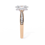 WOKE ™ 3.30 CARAT VVS-EF Oval Lab Grown Diamond ring in 9K/14K/18k Gold