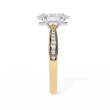 WOKE ™ 3.30 CARAT VVS-EF Oval Lab Grown Diamond ring in 9K/14K/18k Gold