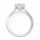 WOKE ™ 3.30 CARAT VVS-EF Oval Lab Grown Diamond ring in 9K/14K/18k Gold