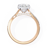 WOKE ™ 3.30 CARAT VVS-EF Oval Lab Grown Diamond ring in 9K/14K/18k Gold